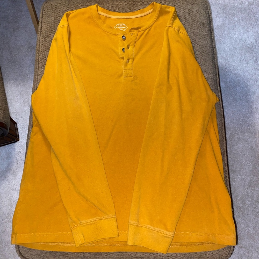 St. Johns Bay long sleeve T-shirt mustard gold XL